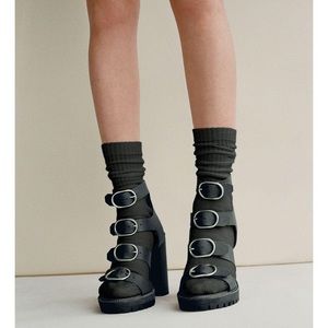 🖤 RARE Allsaints Osuna block heel sandals 🖤